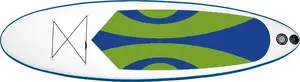 SUP dēlis CS Aqua SUP Board 300 x 83 x 15 cm, max slodze 120 kg, zaļi/zils