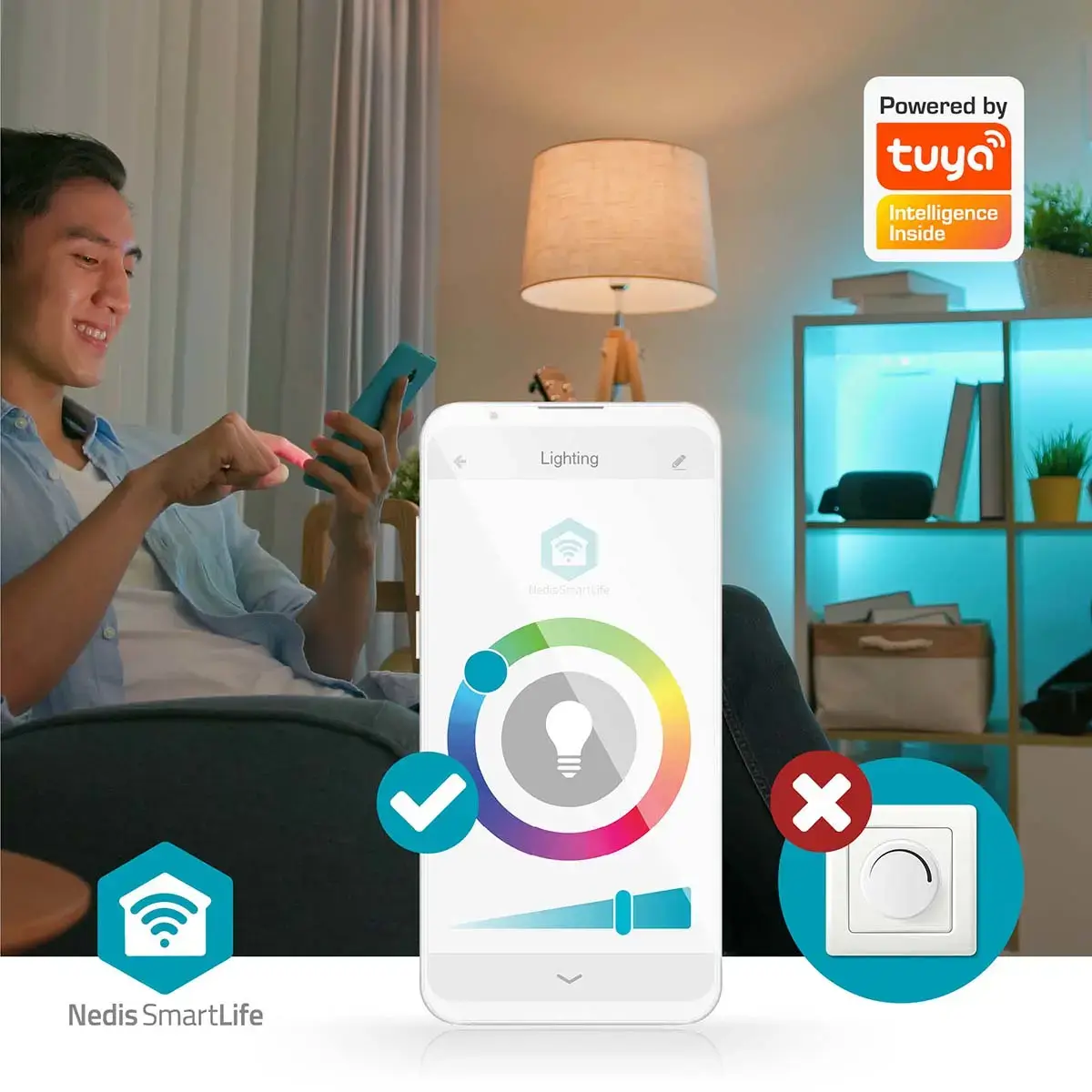 Nedis WIFILAC31WT smart ceiling light Photo 8