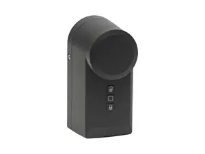 Smart door lock Homematic IP HmIP-DLD-A — keyless wireless lock, anthracite, AA batteries (3), 56×63×118 mm