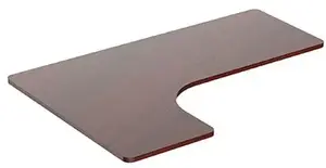 Corner Desk Powerton WPTT160L-N, laminated chipboard top, walnut finish, 160×110–60×2.5 cm