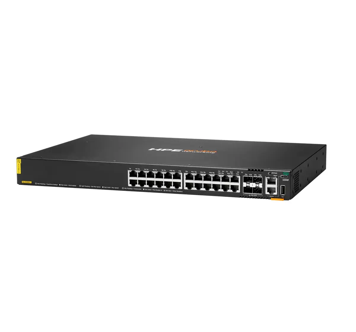 HPE Aruba CX 6200F 24G PoE 4SFP+ 370W L3 Photo 2