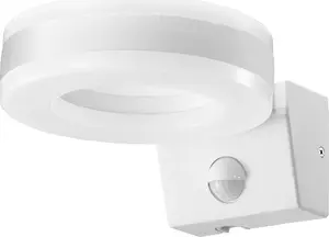 Накладной уличный светильник ORNO HOWLIT LED 20W с датчиком движения, 1800 лм, IP65, 4000K, белый