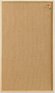 Notice Board NAGA Hessian with Wooden Frame 100 x 60 cm – Hessian Natur 100x1x60mm