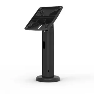 Multimediju noliekamā kioska statīvs Maclocks VESA 8" planšetēm, augstums 200 mm, kabelu vadība, melns