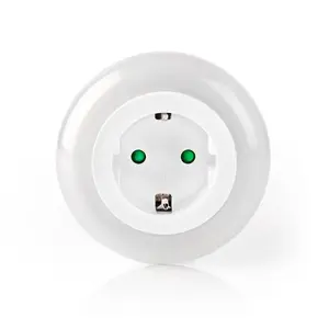 Plug-in night-light Nedis LNLGSOCK01 — LED, 9 bulbs, 10 lm, touch control, Type F plug, white