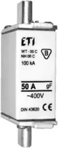 Fuse insert NH00C 50A gF 400V – Eti-Polam (004119204)