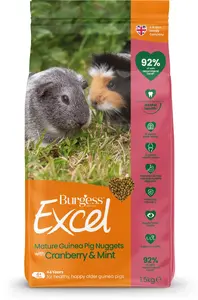 Burgess guinea pig food Burgess Excel Mature Cranberry with Mint 1.5 kg