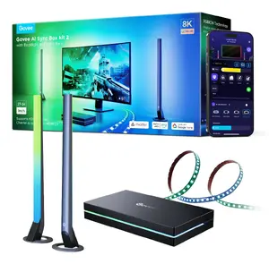 Smart lighting kit Govee AI Sync Box Kit 2 — Wi‑Fi/Bluetooth, black, includes HDMI cable