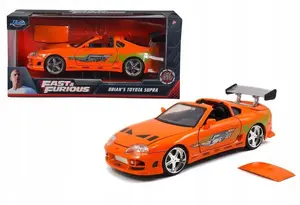 Metāla modeļa auto Jada Toyota Supra 1995, mērogs 1:24, oranža