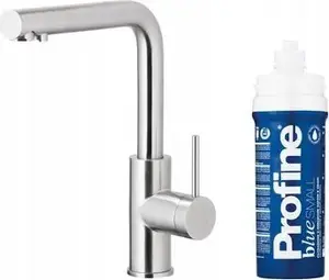 Кухонный смеситель kfa² DUERO PURE BASIC с функцией фильтрации воды и набором фильтров Profine Blue S, inox