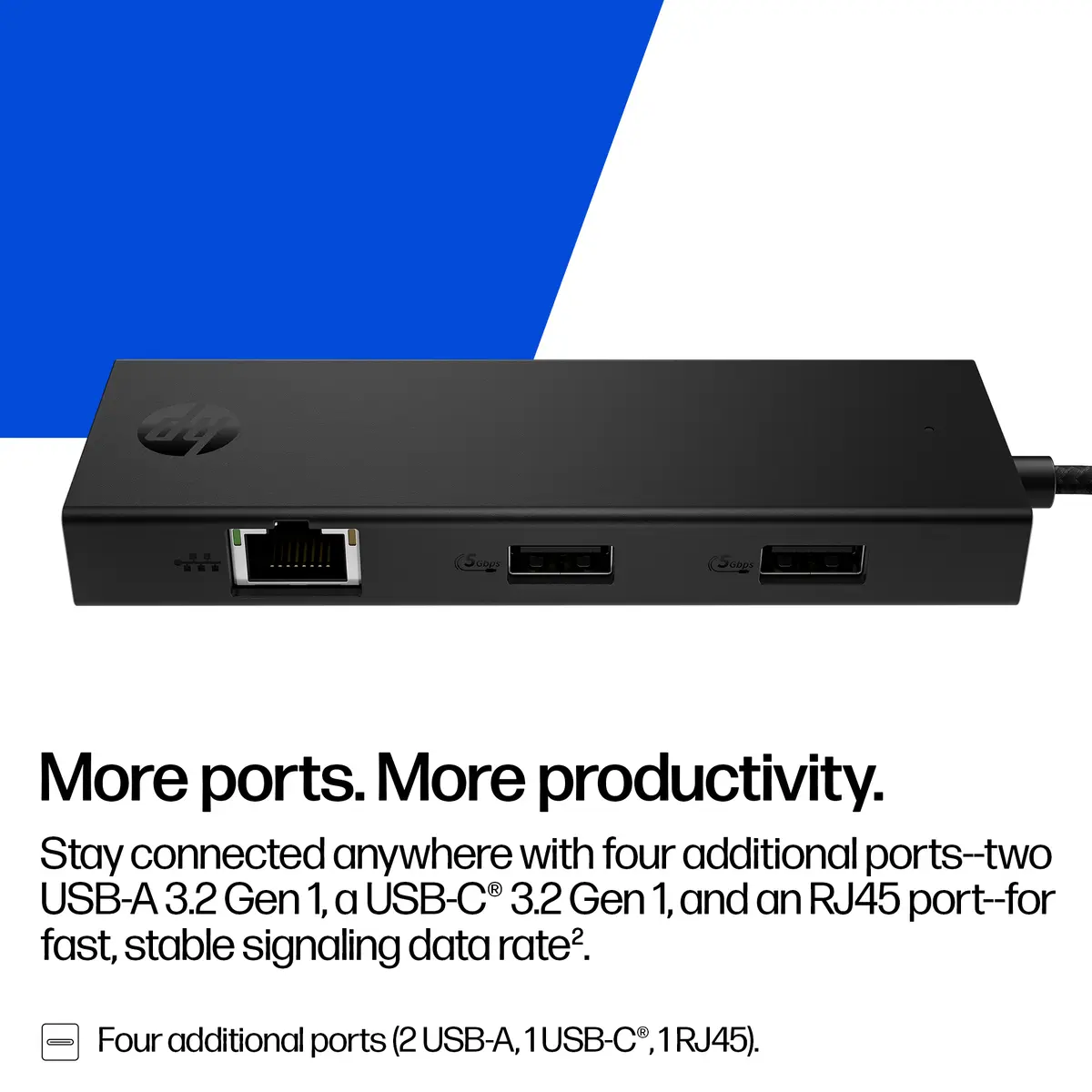 HP Pārnēsājams USB-C centrmezgls Photo 6