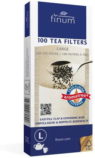 Tējas filtri Finum Teaflip Brown L
