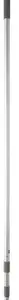 Vikan telescopic handle with click, aluminium, Ø 2.9 cm, length 149–400 cm, grey