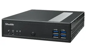 Mini PC barebone Shuttle XPC slim DL30N — Intel N100, 1x DDR5 (up to 16 GB), 2x 2.5Gbit LAN, fanless, 1xHDMI, 1xDP, VGA, 2xCOM