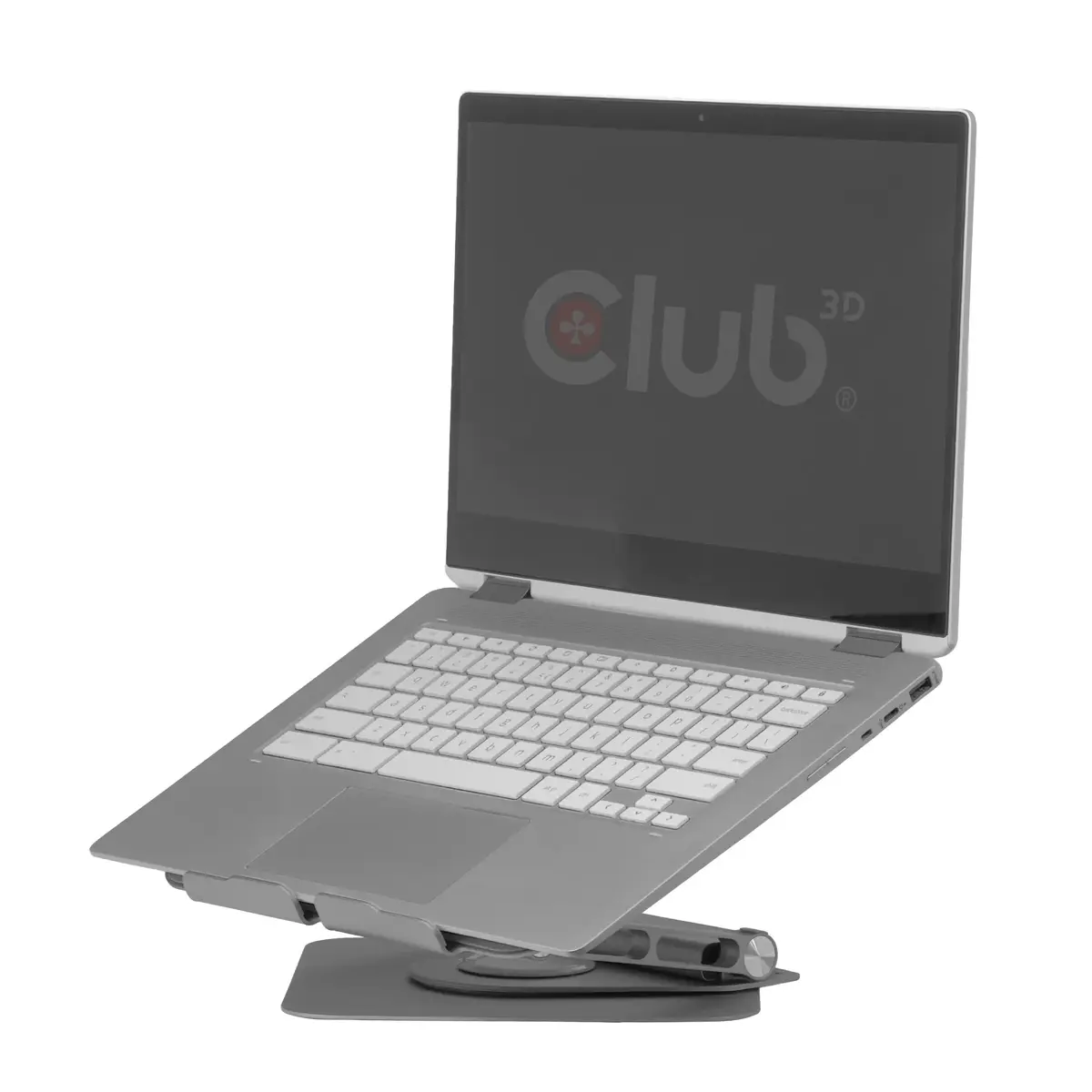 CLUB3D Adjustable Aluminium Laptop Stand with USB-C Hub Photo 7