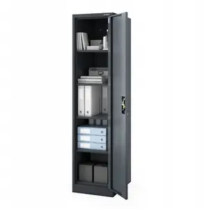 File cabinet for files with lock Jan Nowak ALEX D600 450 x 1850 x 600 mm, anthracite