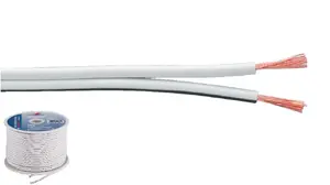 Audio kabelis Monacor SPC-70/WS — 100 m, vara vadītājs, balts