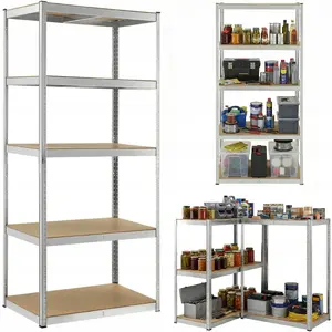 Металлический складской стеллаж Bauerkraft 180 x 90 x 40 см, грузовая полка