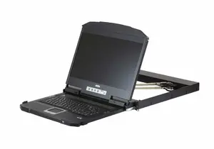 Rack console ATEN 18.5" Dual Rail LCD monitor with USB keyboard, HDMI/DVI/VGA video, 47 cm