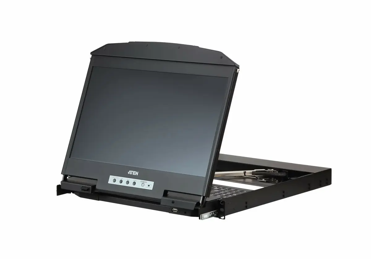 ATEN 18.5" Dual Rail rack console Photo 2