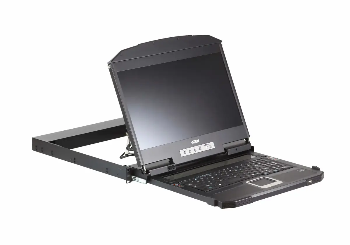 ATEN 18.5" Dual Rail rack console Photo 4