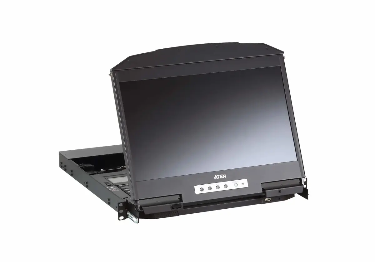 ATEN 18.5" Dual Rail rack console Photo 5