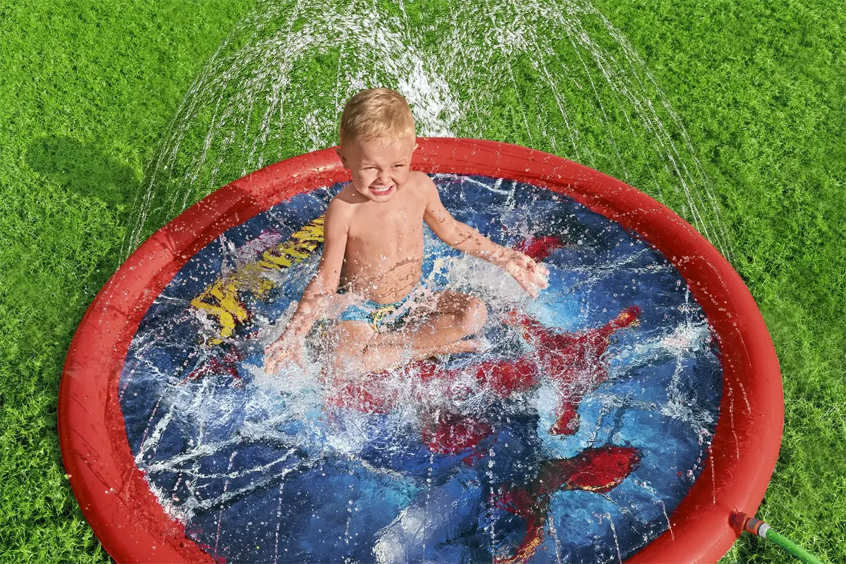 Bestway Spider-Man Splash Pad piepūšamais spēļu paklājs Photo 4