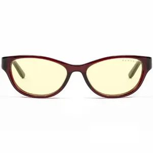 Computer glasses GUNNAR Jewel — unisex rectangular frame, lens width 5.4 cm, bridge 1.6 cm, temple 13.5 cm, brown