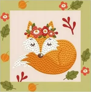 Набор Diamond Dotz Quick Dotz Forest Fox от Diamond Dotz — мозаика с готовыми смолёными кристаллами и аппликатором