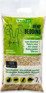 Bedding Nestor hemp straw 7 L — universal small animal bedding for rabbits and rodents