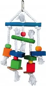 Wooden Bird Toy Trixie 24 cm — hanging/play toy for pet birds