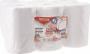 Kitchen paper towels office products Kolos Junior 2-ply 300 sheets, pack of 6 rolls