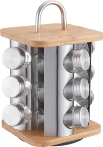 Spice rack Klausberg KB-7554 with 12 containers — countertop organizer for spices