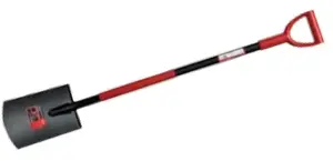 Lāpsta taisnā MODECO MN-79-400 — rakšanas instruments, tērauda lāpstiņa, koka kāts