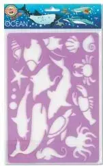 KOH-I-NOOR animal stencils set 'Ocean' — reusable drawing templates for sea creatures