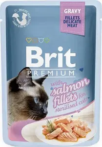 Влажный корм для кошек Brit Steril Fillé 85 г — премиум рецепт для стерилизованных взрослых кошек