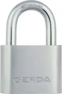 Padlock GERDA KSP30 — steel shackle padlock, 30 mm shackle diameter, single-pack blister