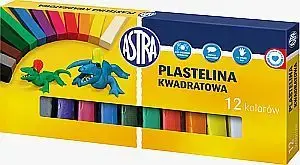 Modeling Clay Set Astra — 12 Colors, Square Blocks