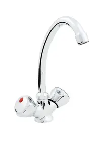 Кухонный смеситель Hydroland B105 напольный однорычажный хром — стандартный излив