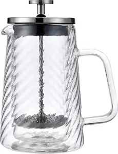 French Press Thermal Coffee and Tea Brewer Klausberg KB-7762 350 ml Stainless Steel Insulated Carafe
