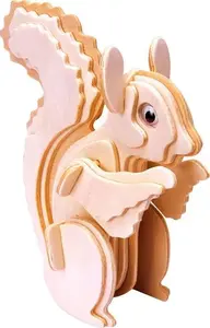 Wooden puzzle G3 Gepetto Squirrel model 324876 — handcrafted interlocking toy