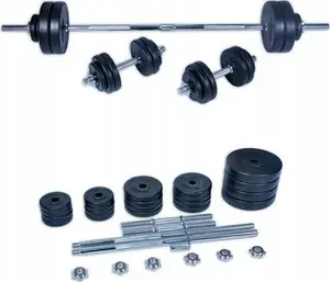 Dumbbell Plates SPARTAN 1718 — bitumen-coated weight plates 2 × 25 kg
