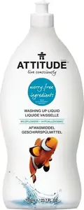 Trauku mazgāšanas līdzeklis Attitude Polā ziedi 700 ml, hipoalerģiska augu bāzes formula