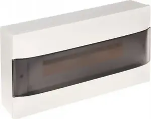 Distribution enclosure Legrand PRACTIBOX S surface-mounted 1x18 modules transparent door model 137436