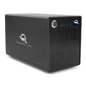 Корпус для HDD/SSD OWC ThunderBay 4 mini — 4x 2,5" SATA, 20 Гбит/с, RAID 0/0+1/1/4/5/JBOD, черный