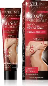 Depilācijas krēms Eveline Laser Precision 5 minūtēs — bikini, padusēm un rokām 125 ml