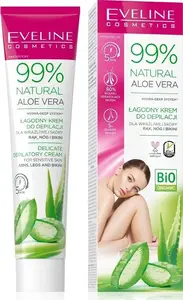 Depilācijas krēms Eveline ar 99% dabīgu alveju jutīgai ādai 125 ml