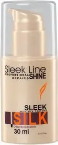 Hair conditioner Stapiz Sleek Line Sleek Silk Conditioner with silk, 30 ml travel size