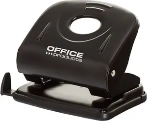 Дырокол Office Products — модель 18052311-05, пробивает до 30 листов, металлический, чёрный