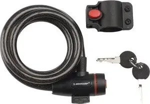 Bicycle Spiral Lock with Key DUNLOP 1.2×180 cm — model 563763